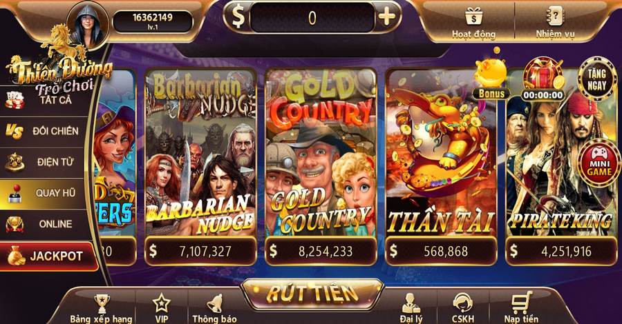 Quay hũ Gold Country thu hút các tay cược trực tuyến 4 Truy cập Thiên Đường Trò Chơi đăng nhập để tham gia
