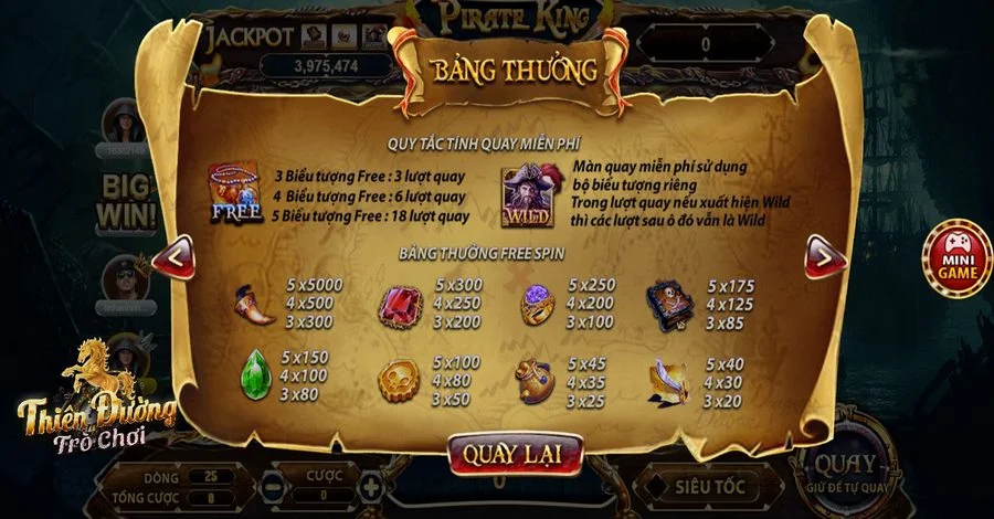 Pirate King - Vua Hải Tặc đình đám tại cổng game online 4 Bạn cần tận dụng tối đa lượt quay bánh xe may mắn mang về chiến thắng