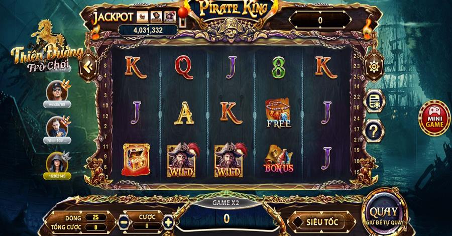 Pirate King - Vua Hải Tặc đình đám tại cổng game online 2 Pirate King (Vua Hải Tặc) là một tựa game nổ hũ độc đáo