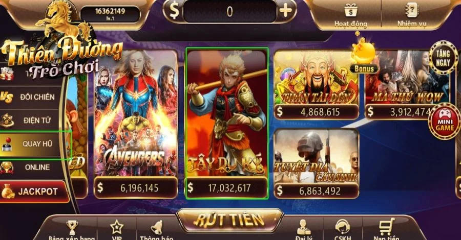 Tây Du Ký - Game Quay Hũ Đình Đám Tại Thiên Đường Trò Chơi 4 Các bước tham gia trò chơi nhanh chóng, an toàn
